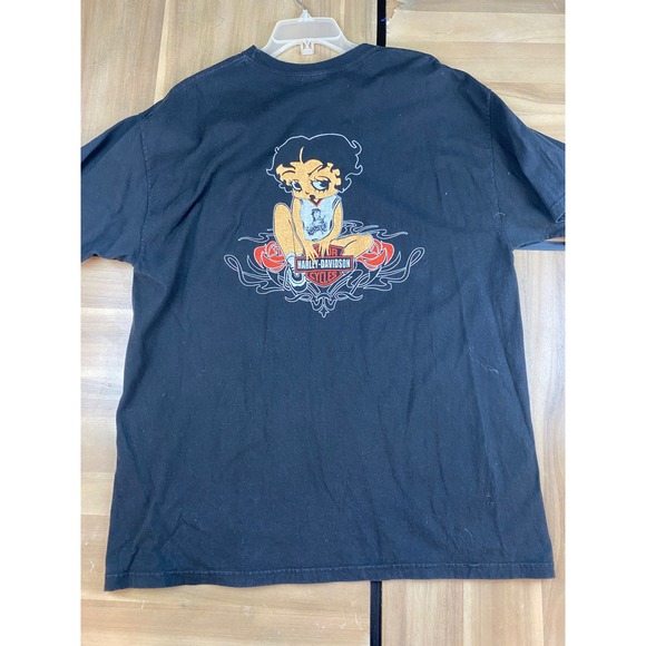 Graphic T Shirt Mens XL Black Heavyweight Cotton Tee - Picture 2 of 5